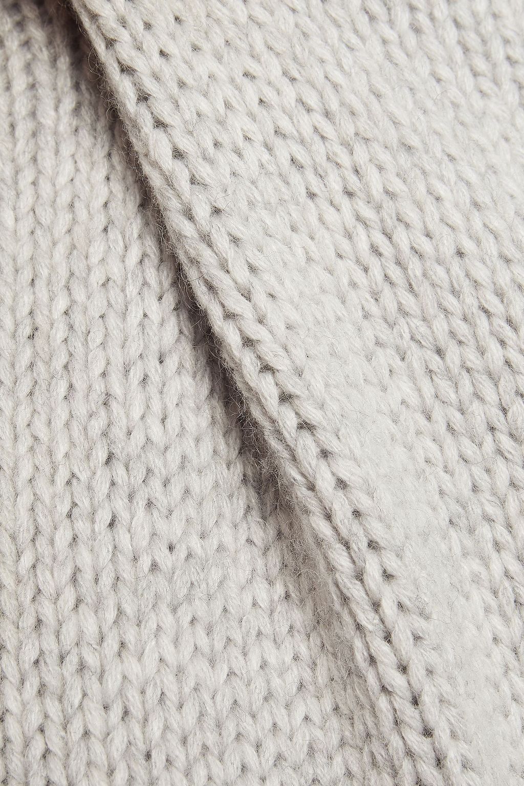 AUTUMN CASHMERE Lattice-trimmed knitted sweater