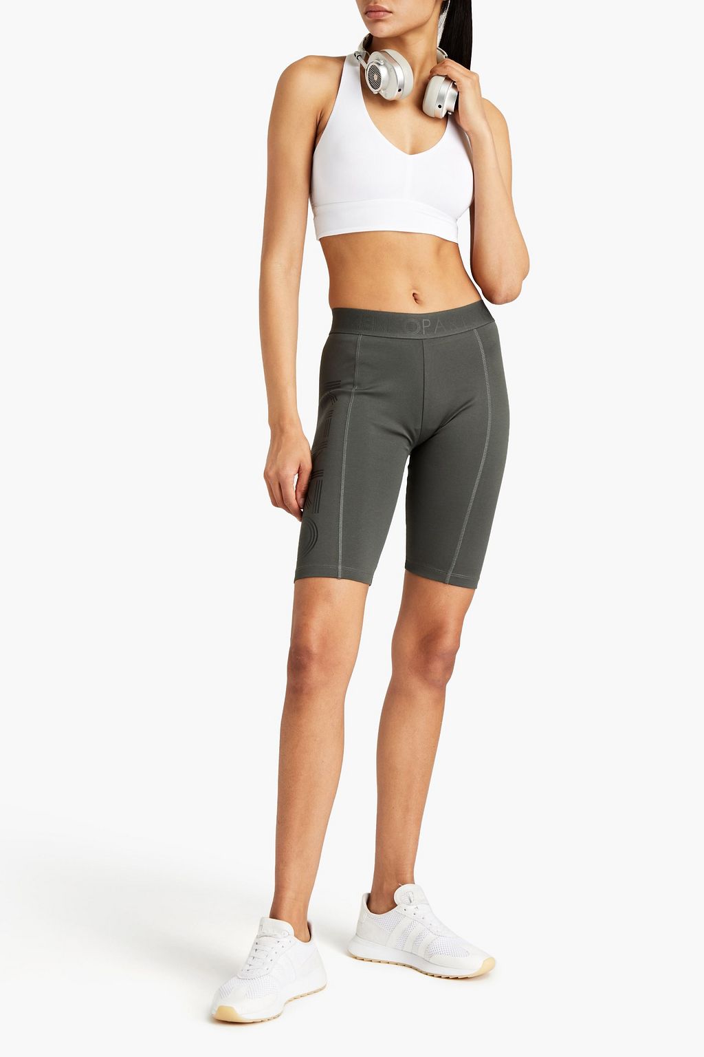 KENZO Logo-print stretch-cotton jersey shorts