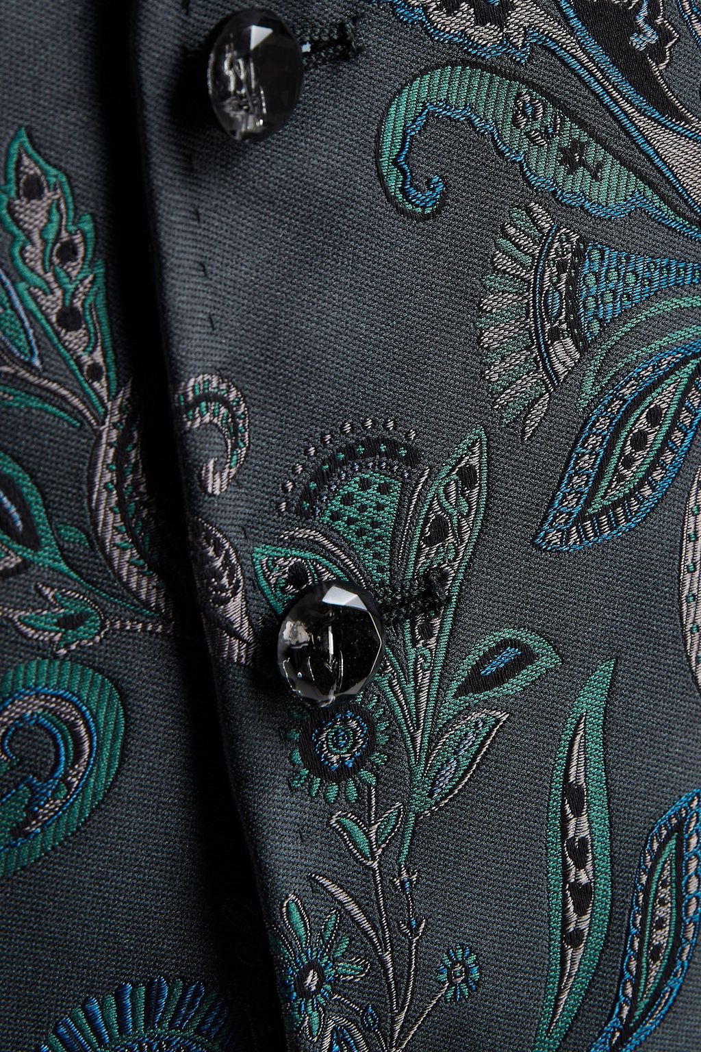 ETRO Jacquard and crepe de chine waistcoat