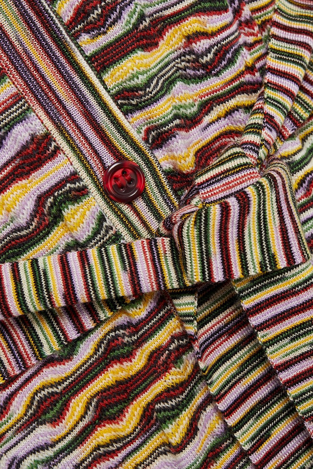 MISSONI Crochet-knit wool cardigan