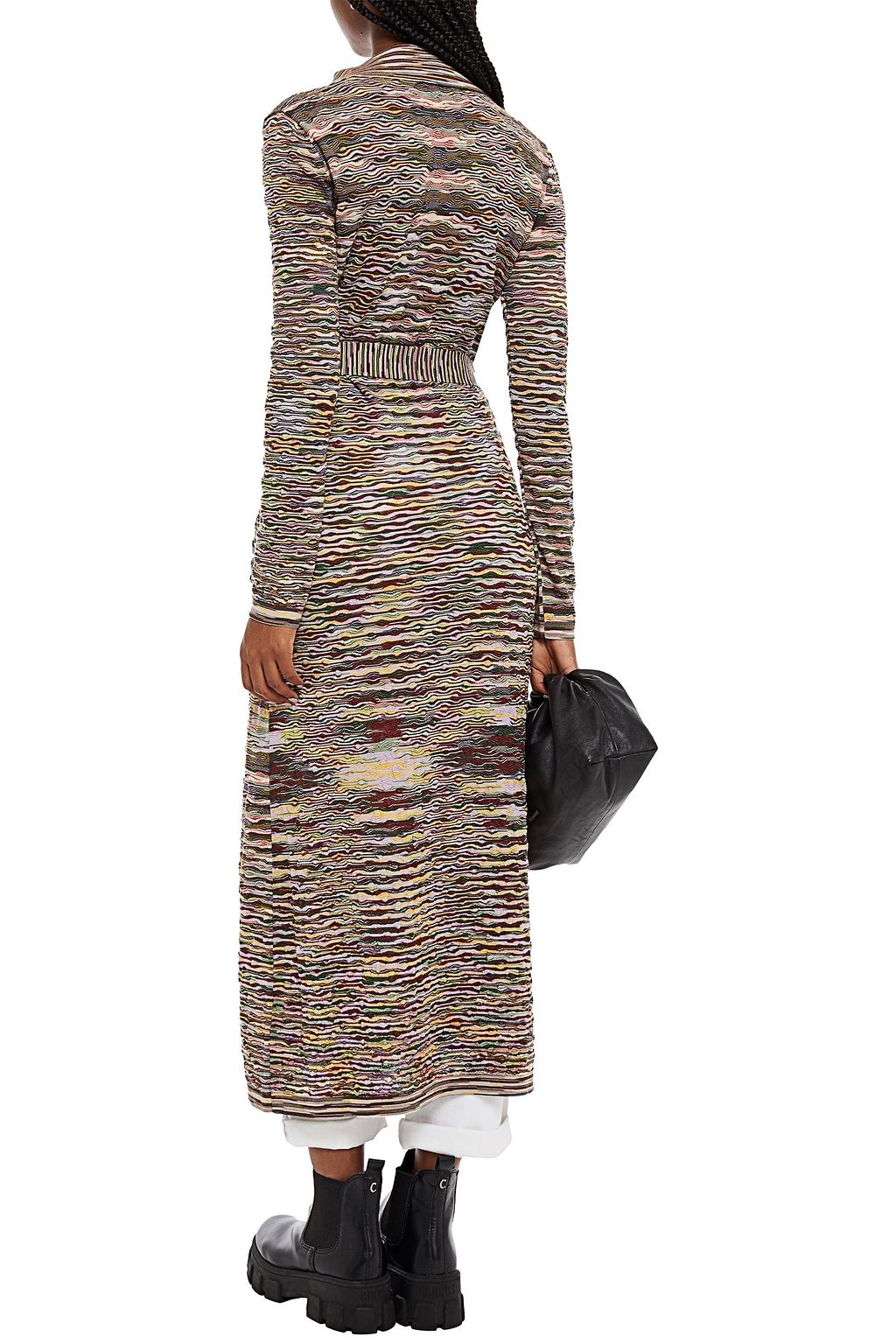 MISSONI Crochet-knit wool cardigan