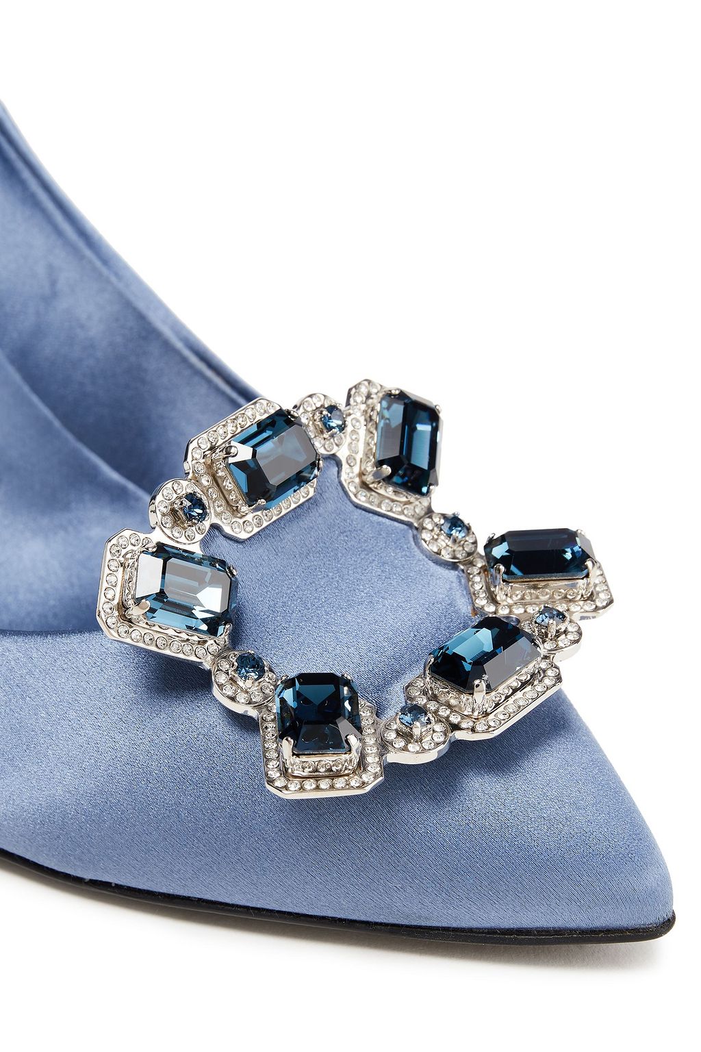 ROGER VIVIER Embellished satin pumps