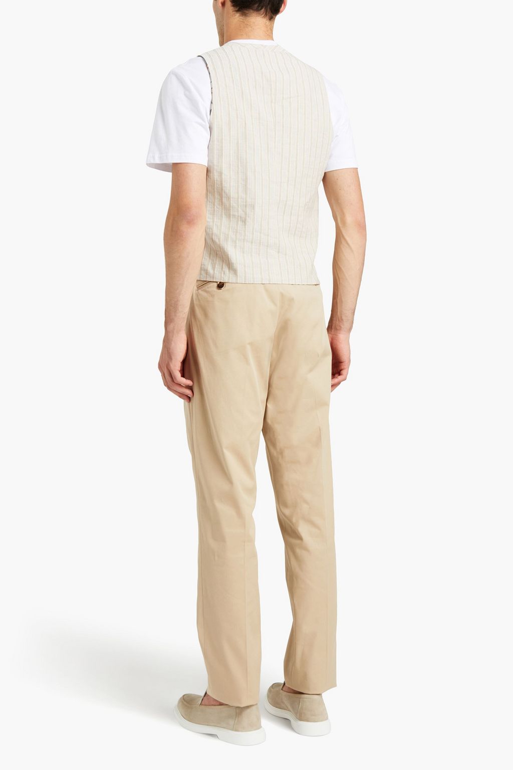 ETRO Striped linen and cotton-blend waistcoat