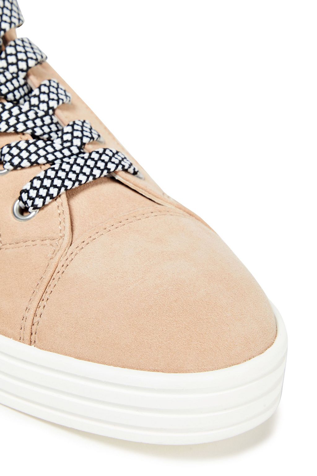 HOGAN Textured-suede high-top sneakers