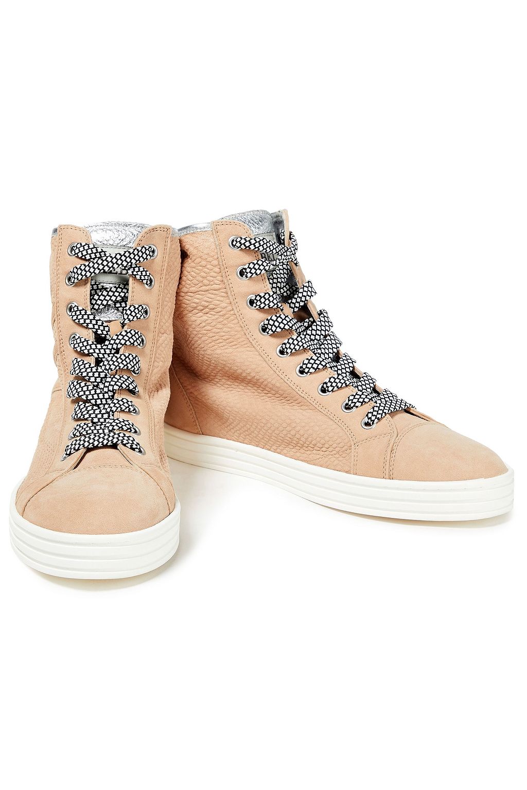 HOGAN Textured-suede high-top sneakers