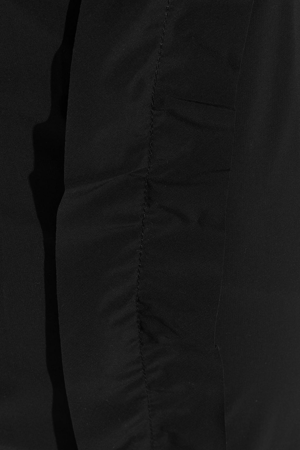 REDVALENTINO Cropped ruffle-trimmed shell tapered pants