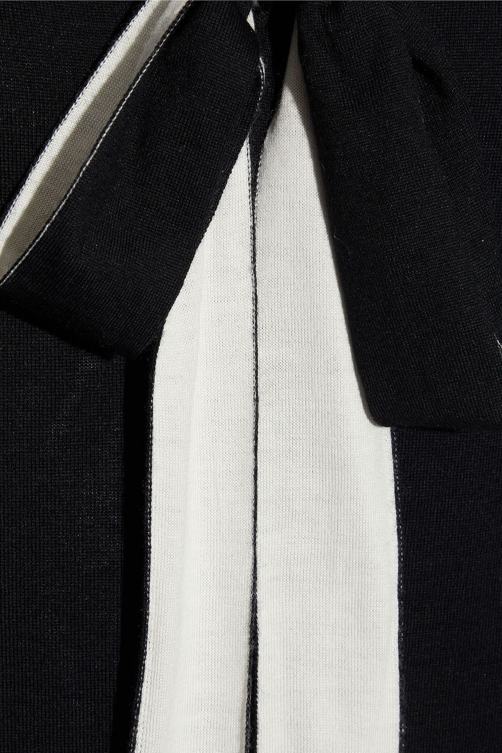 REDVALENTINO Pussy-bow wool, silk and cashmere-blend sweater