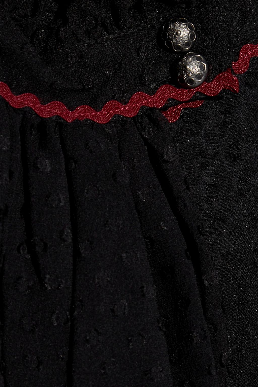 ETRO Ruffled fil coupé silk-georgette blouse