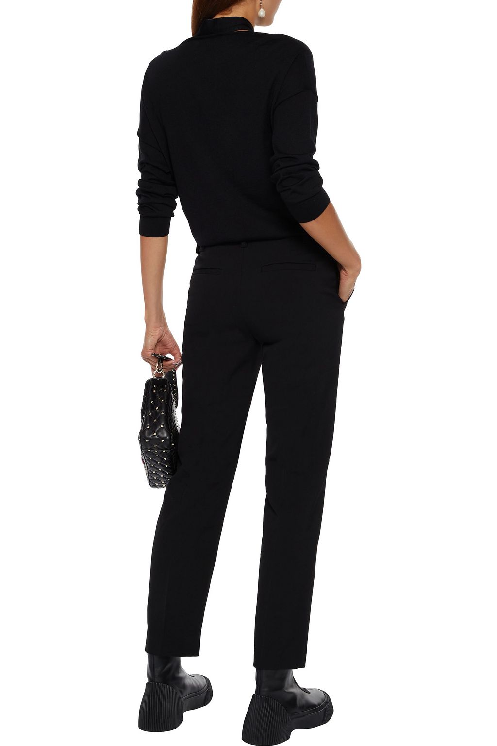 REDVALENTINO Grain de poudre straight-leg pants