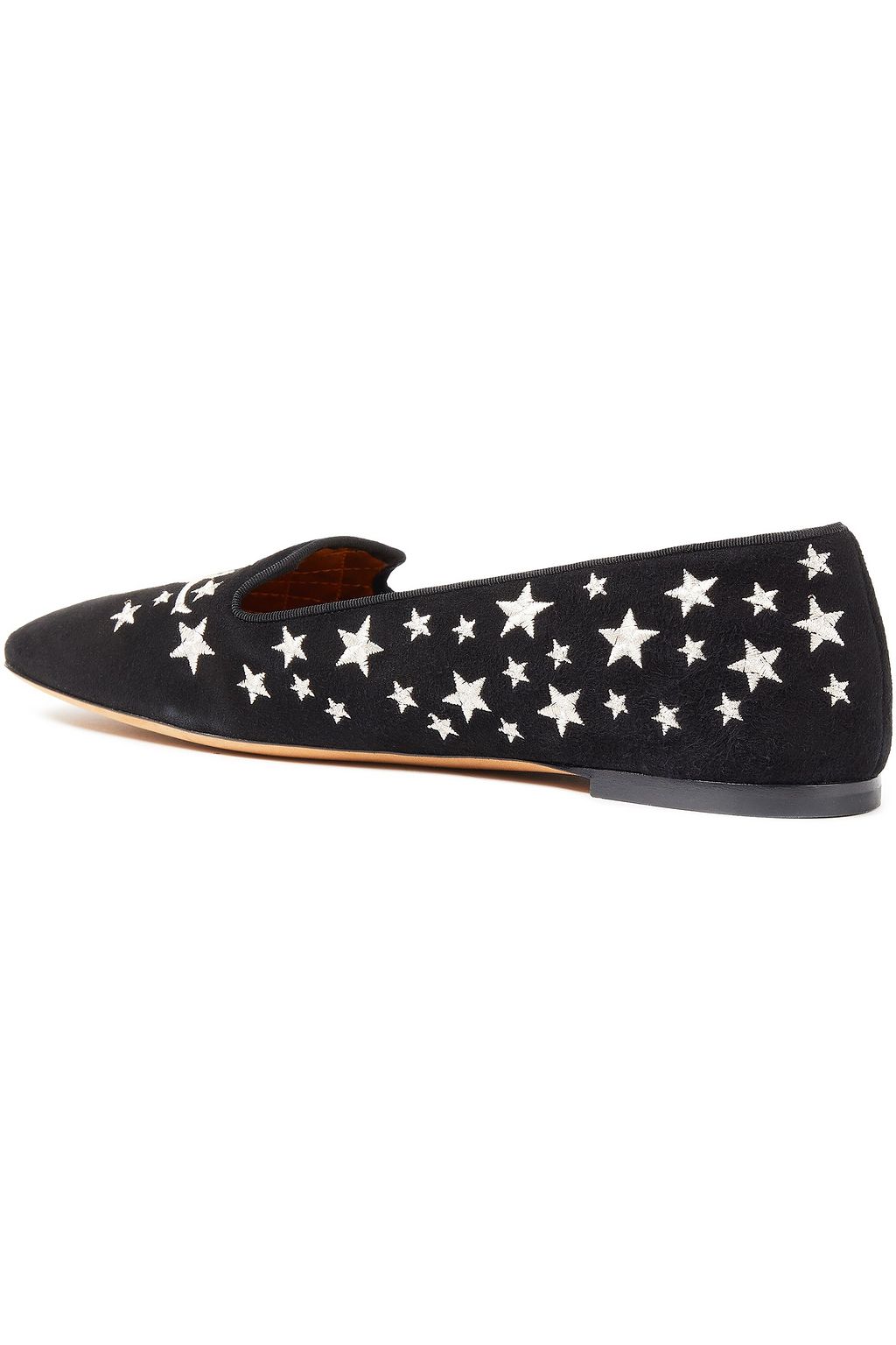 ETRO Embroidered suede ballet flats