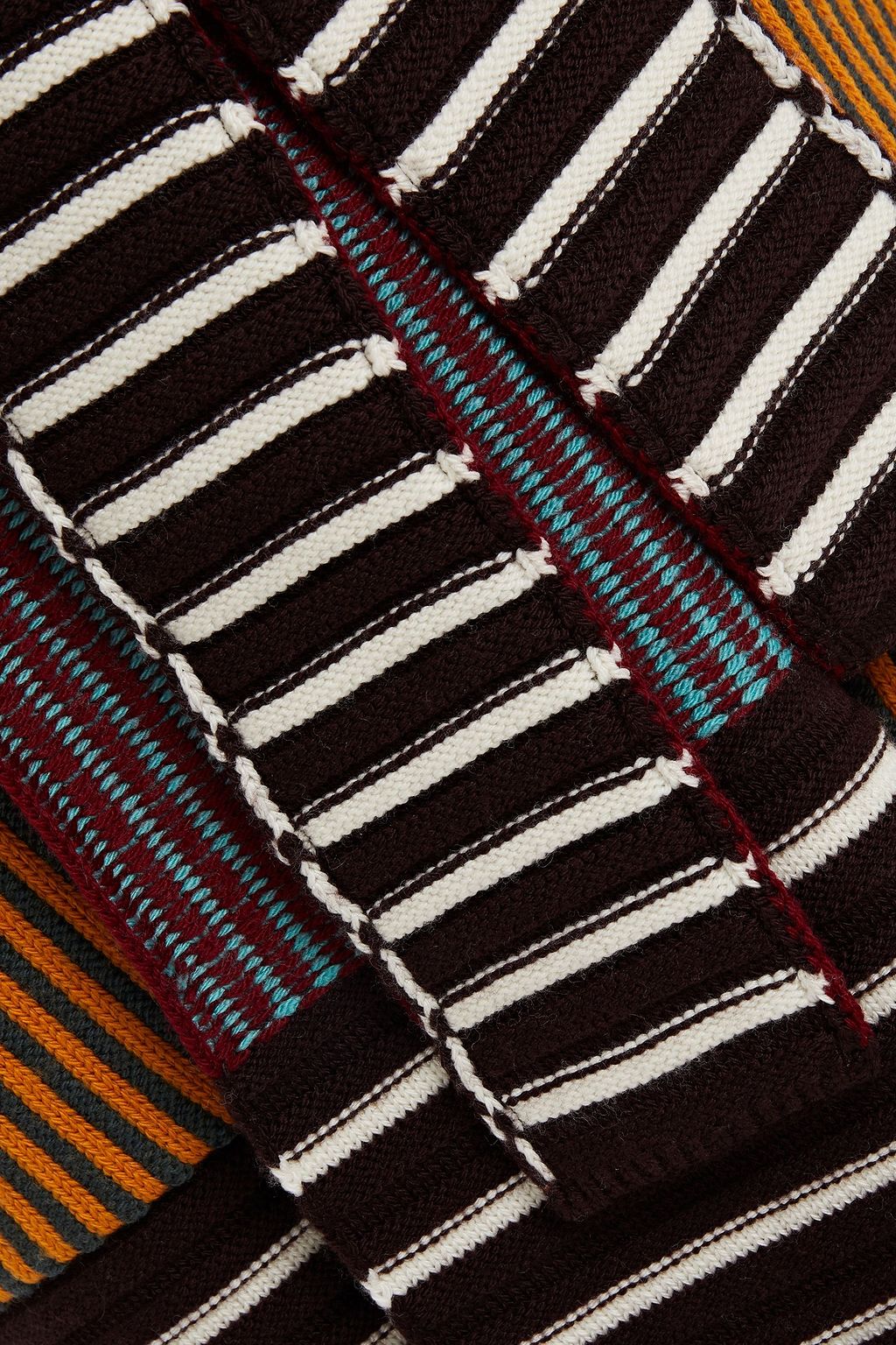 MISSONI Jacquard-knit wool coat