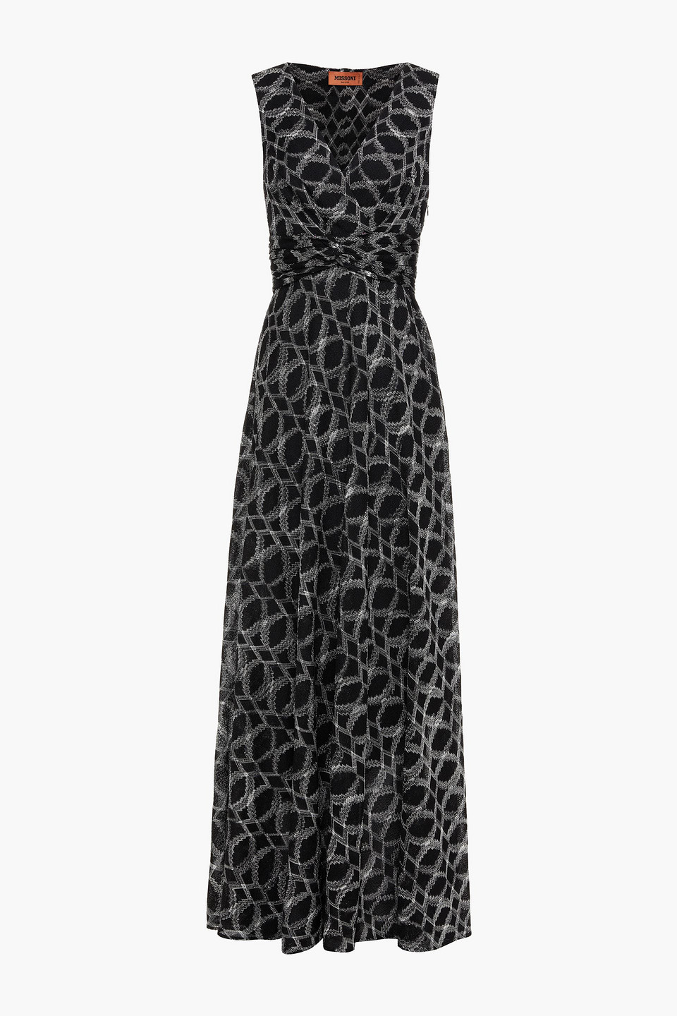 Missoni Woman Twisted Metallic Crochet-knit Maxi Dress Black Size 40