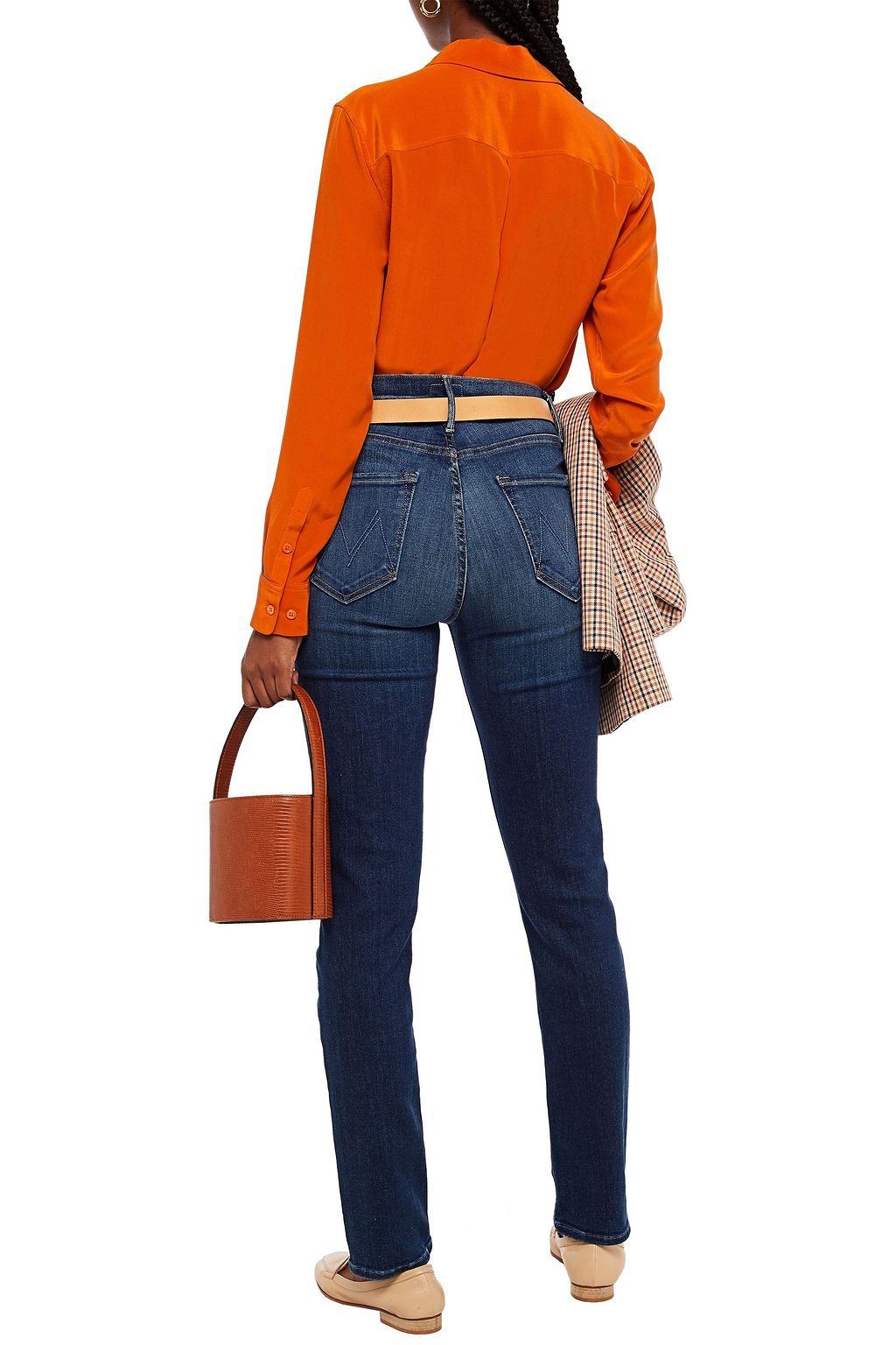 MOTHER High-rise slim-leg jeans