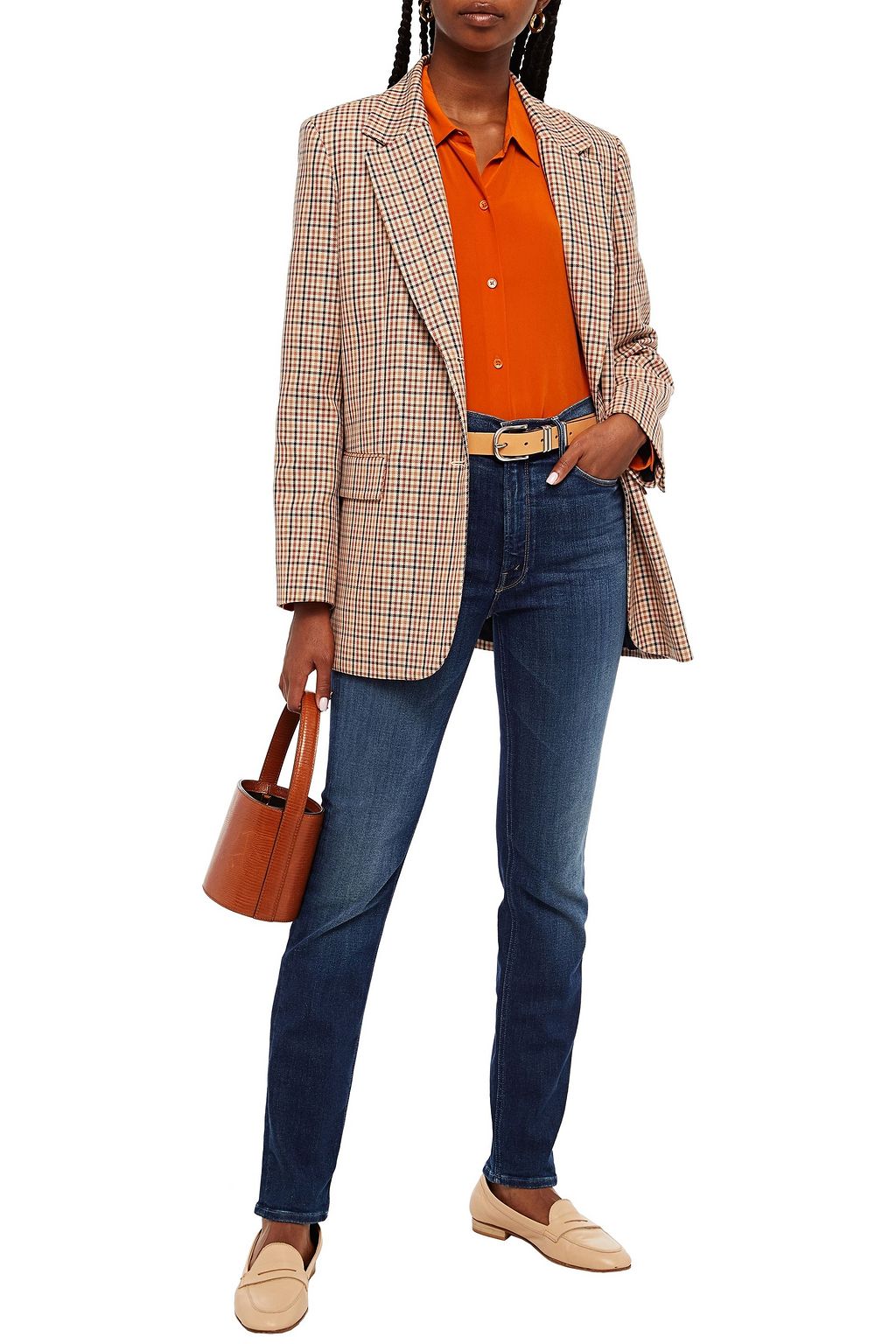 MOTHER High-rise slim-leg jeans