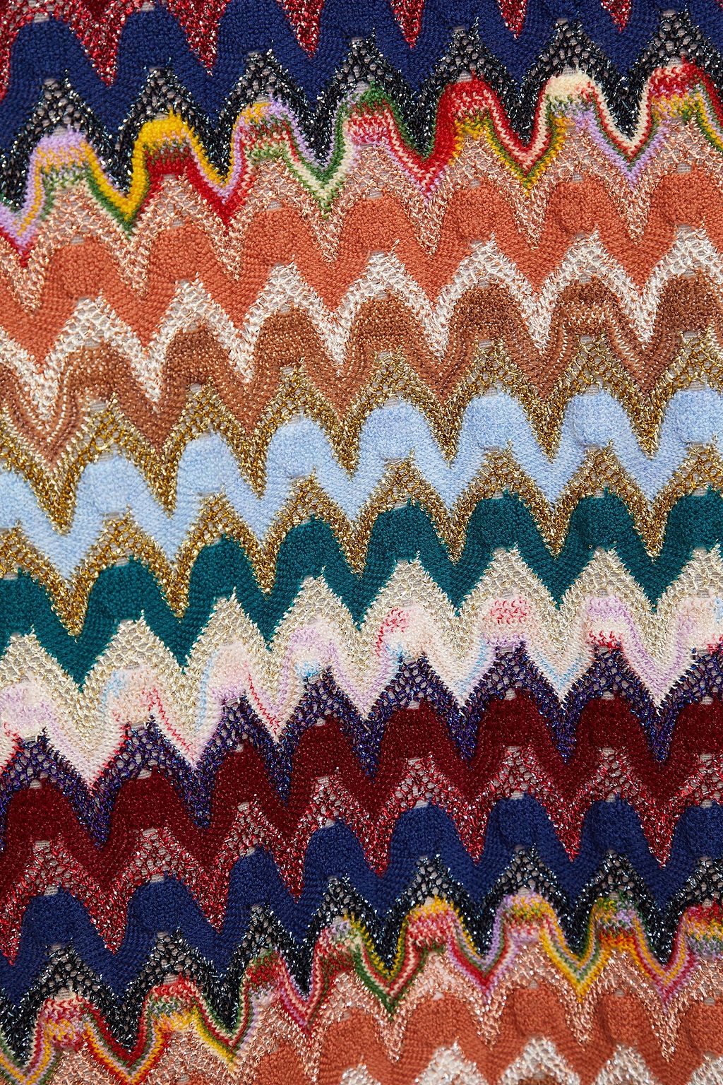 MISSONI Metallic wool-blend dress