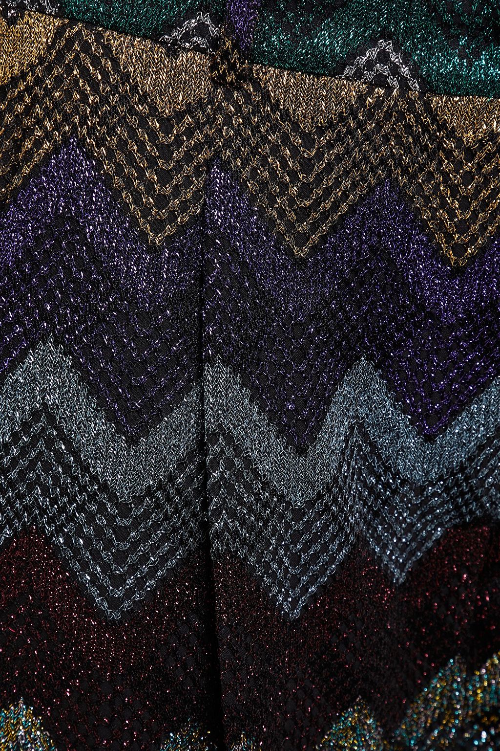 MISSONI Metallic knitted wide-leg pants