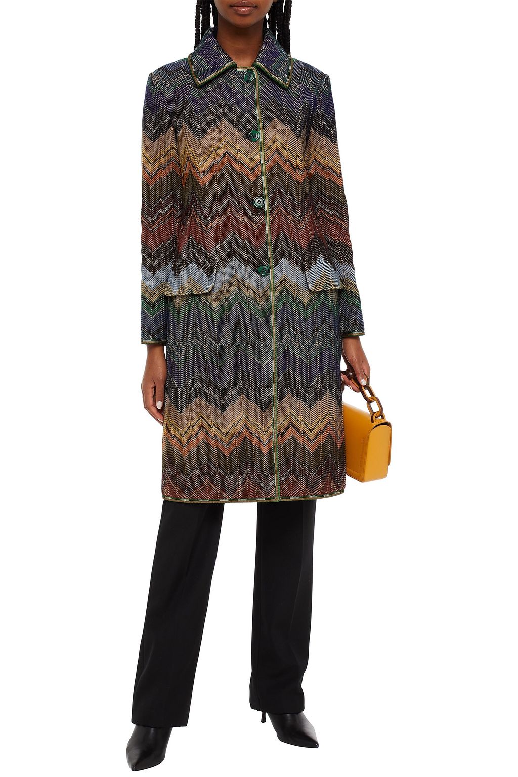 MISSONI Jacquard-knit coat