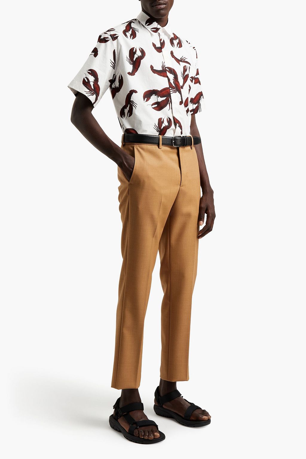 MSGM Tapered wool-twill pants
