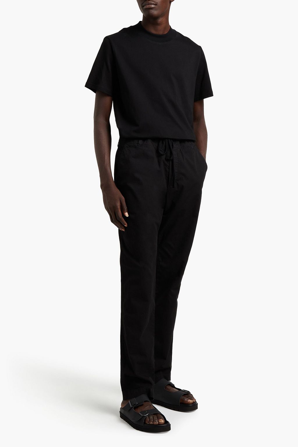 JAMES PERSE Slim-fit cotton-blend canvas pants