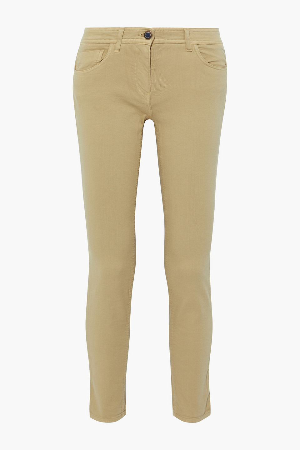 etro - cropped low-rise skinny jeans - neutral - 27