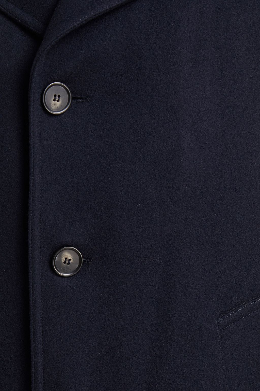 SANDRO Egg wool-blend felt overcoat