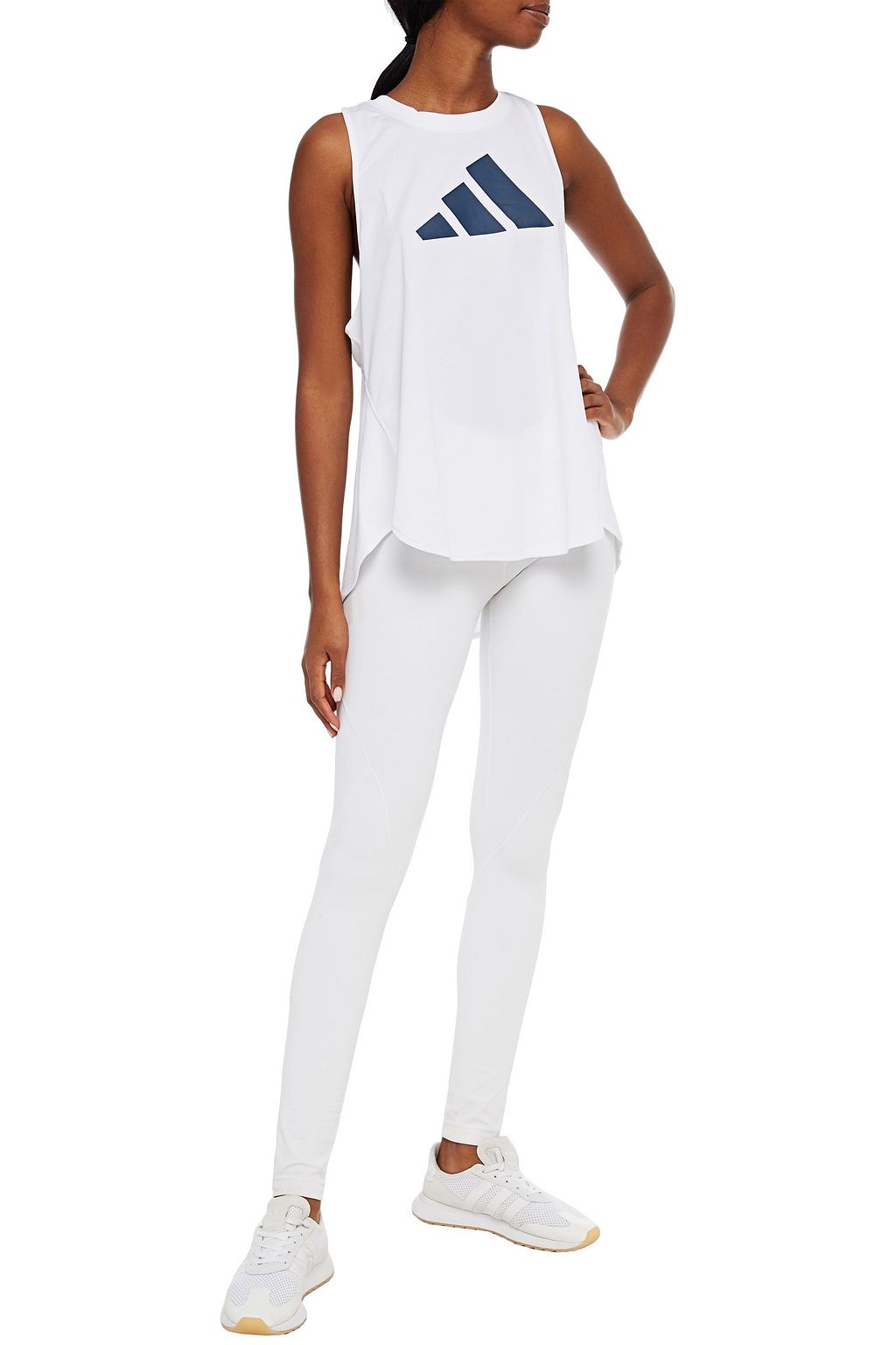 ADIDAS Cutout printed jersey tank
