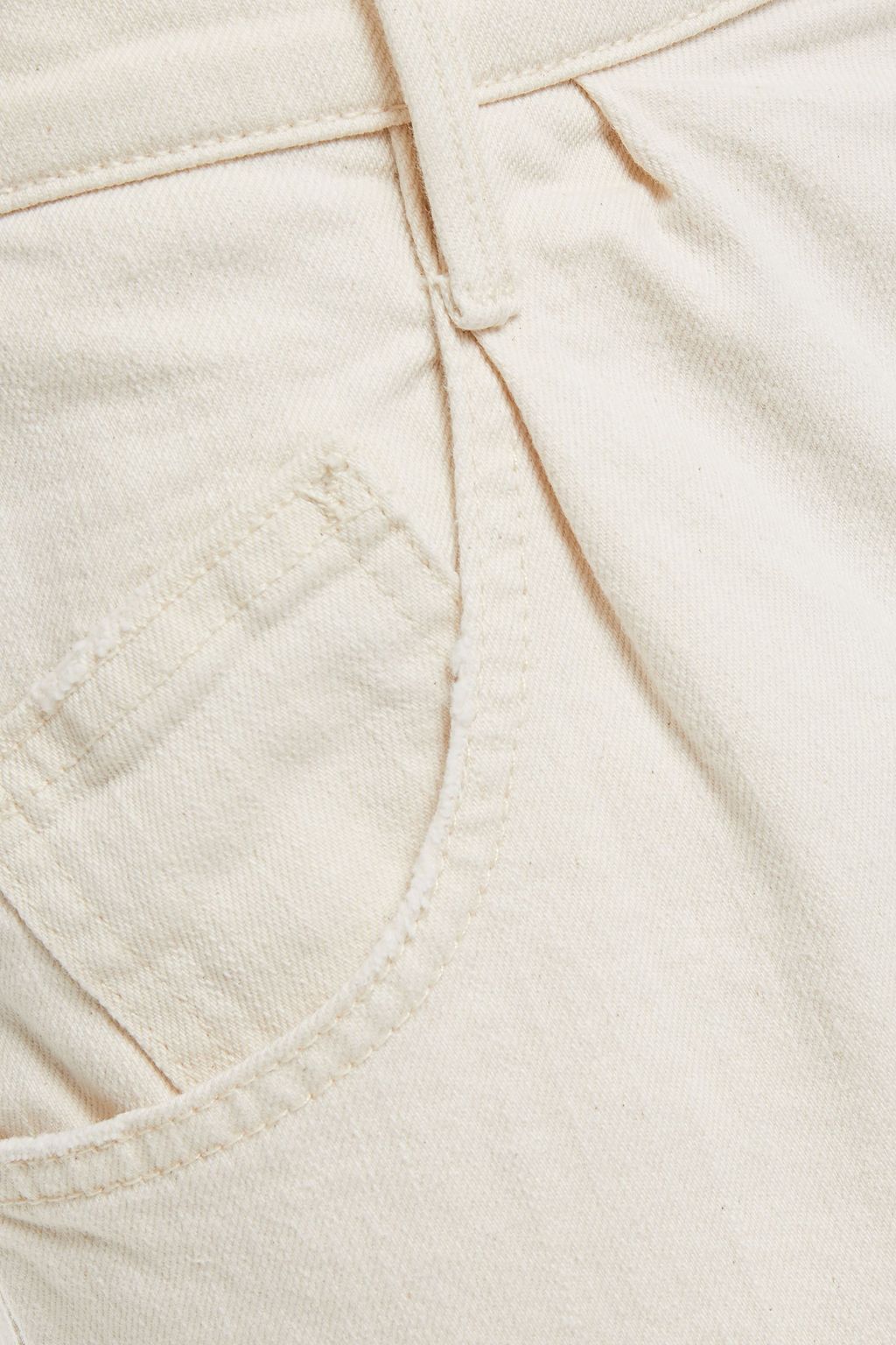 MOTHER Cropped high-rise wide-leg jeans