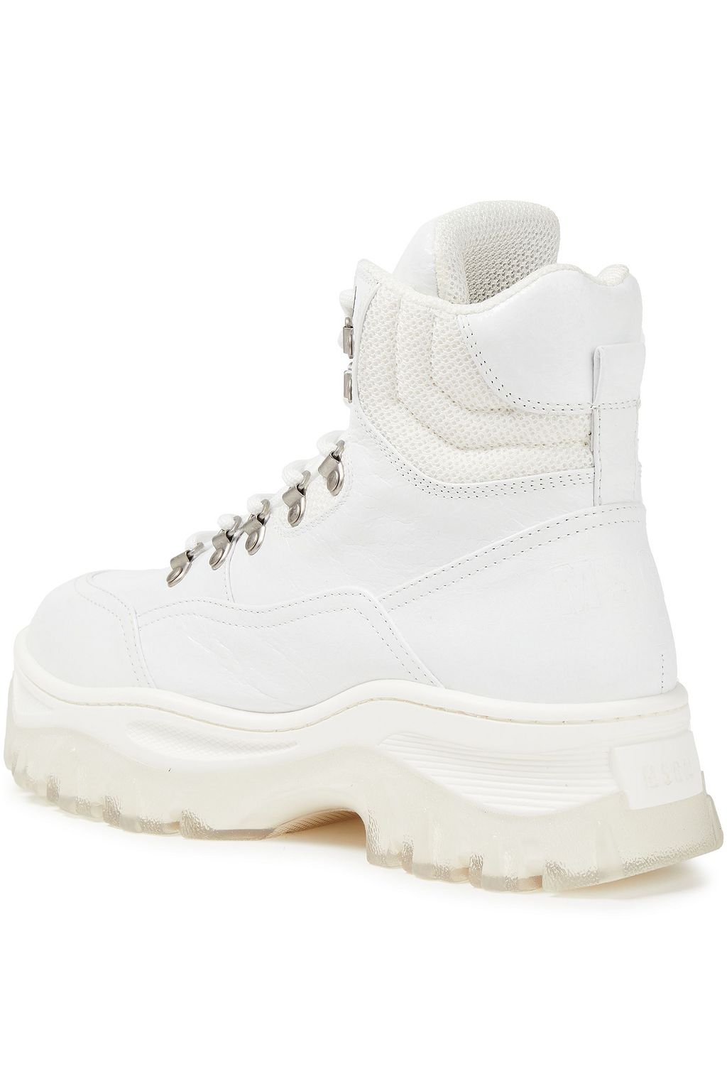 MSGM Metallic leather ankle boots