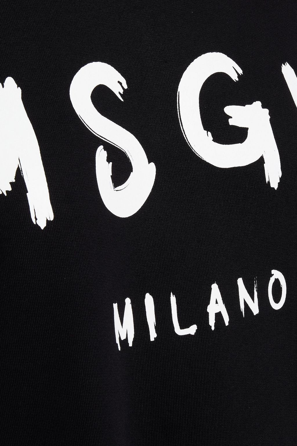 MSGM Printed French cotton-terry dress