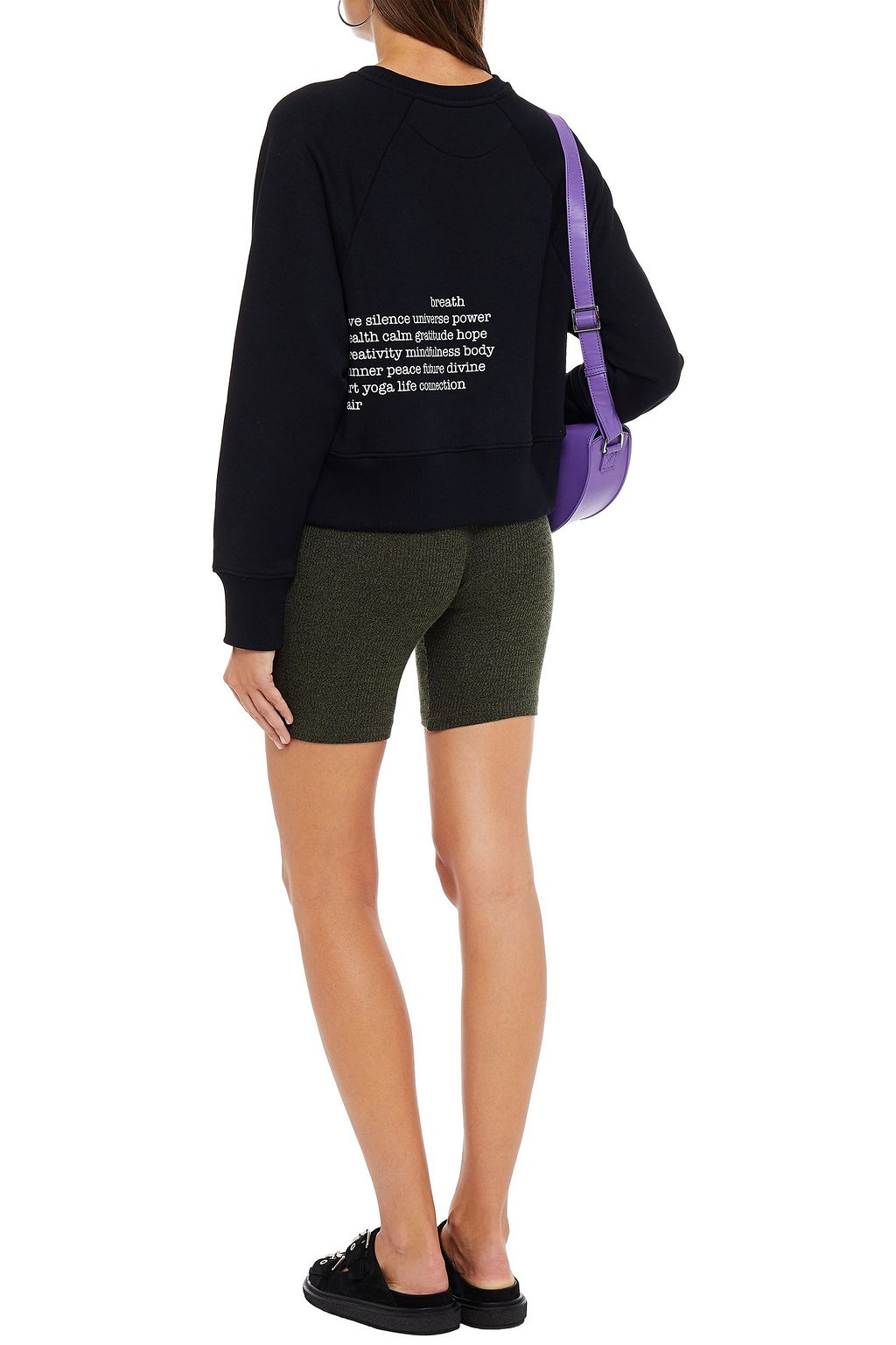 MSGM Printed French terry sweatshirt