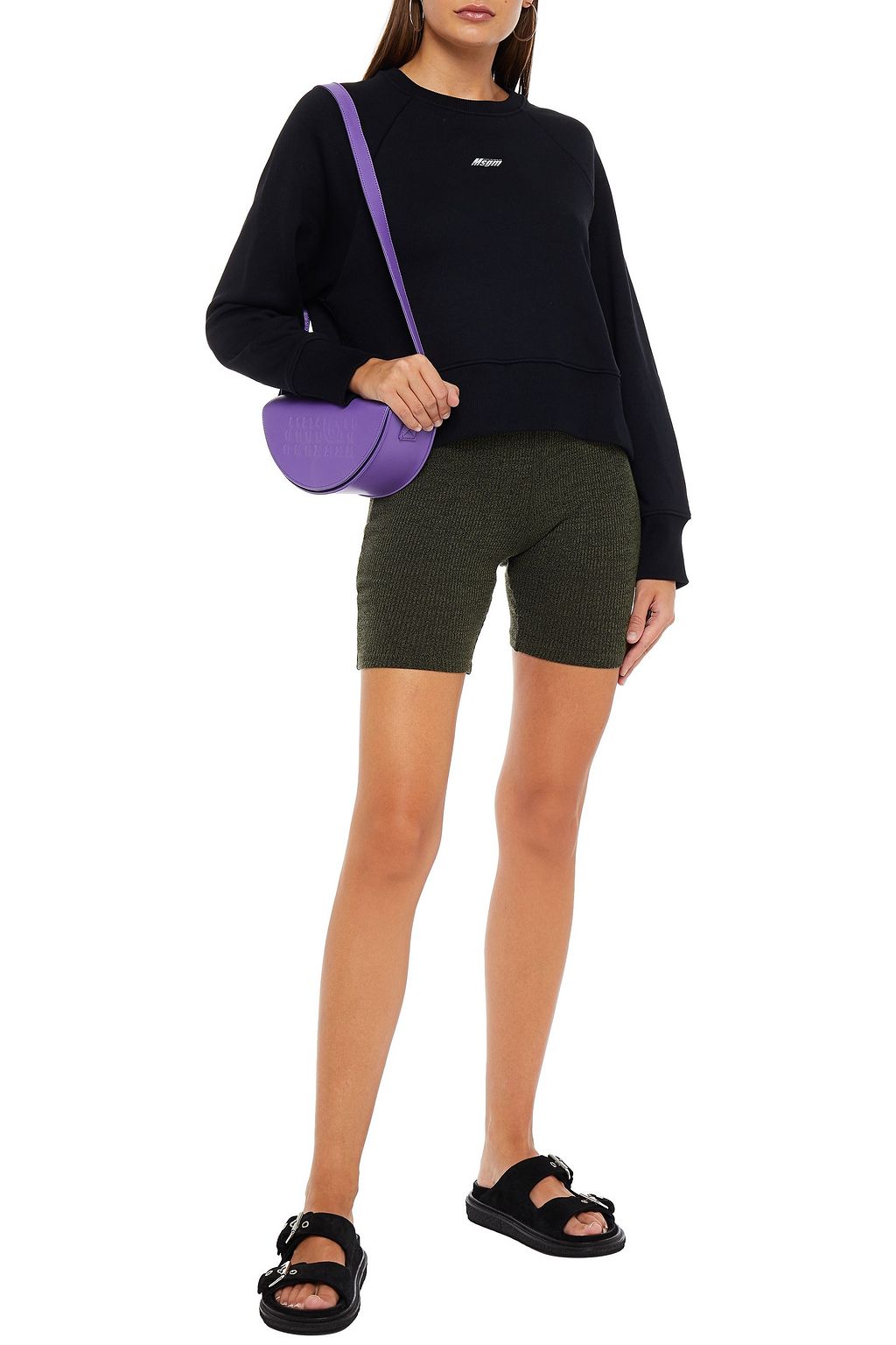 MSGM Printed French terry sweatshirt