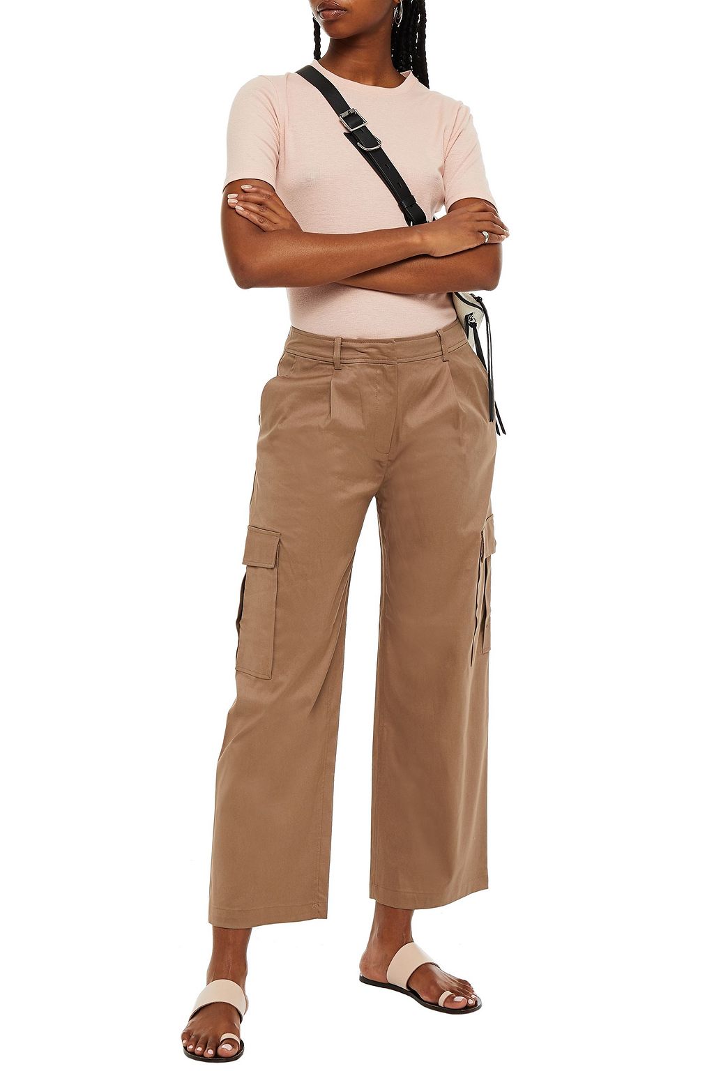 SAMSØE Φ SAMSØE Cotton-twill wide-leg pants