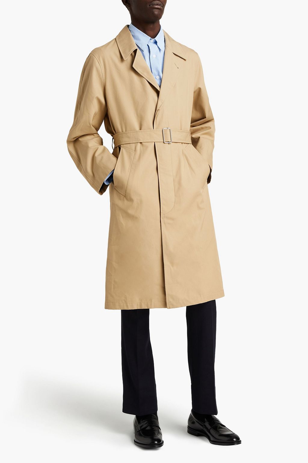 SANDRO Cotton-gabardine trench coat