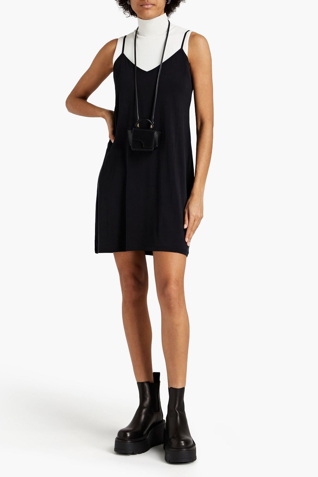 SAMSØE Φ SAMSØE Stretch-jersey mini slip dress