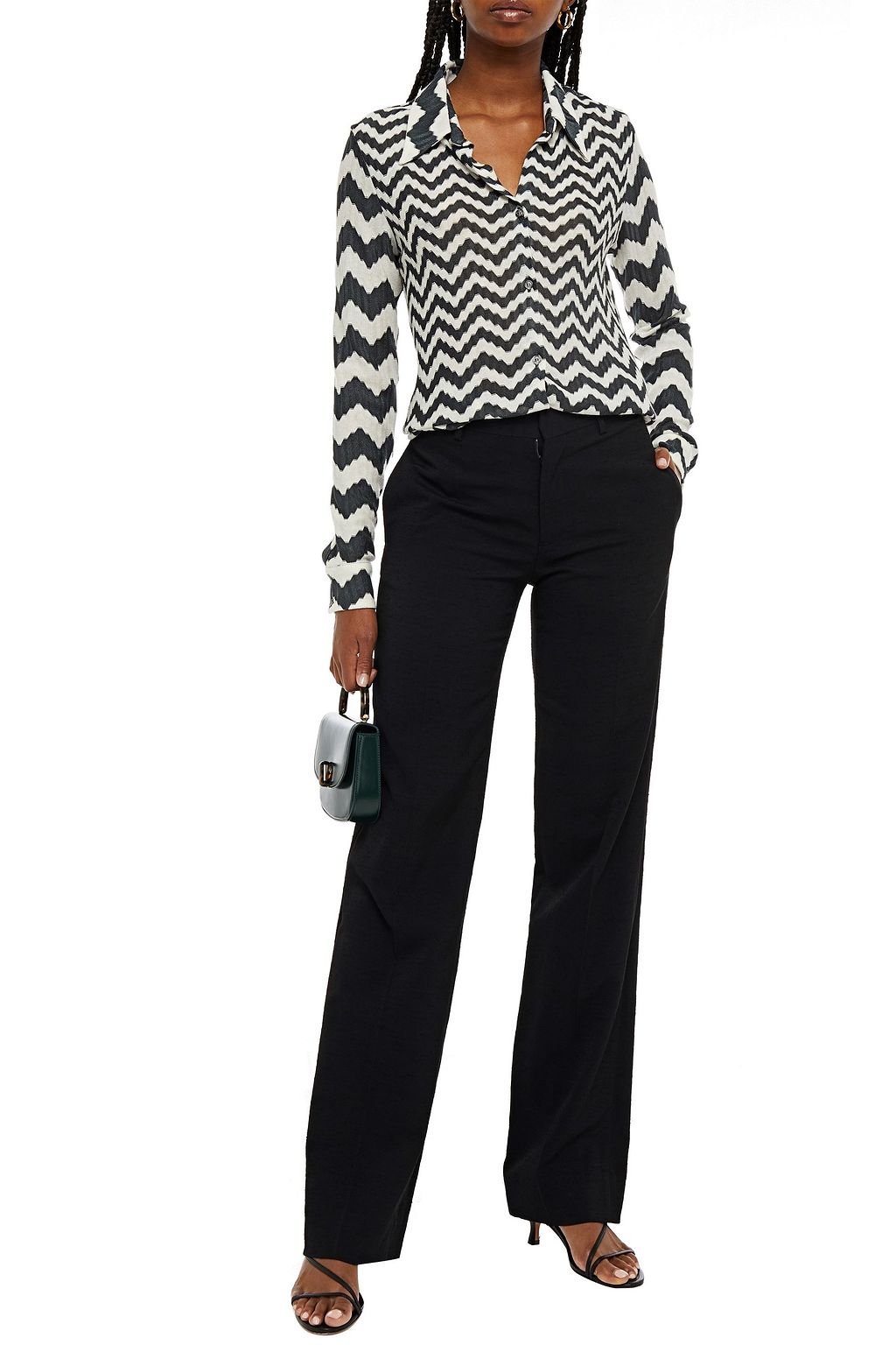 MISSONI Crochet-knit shirt