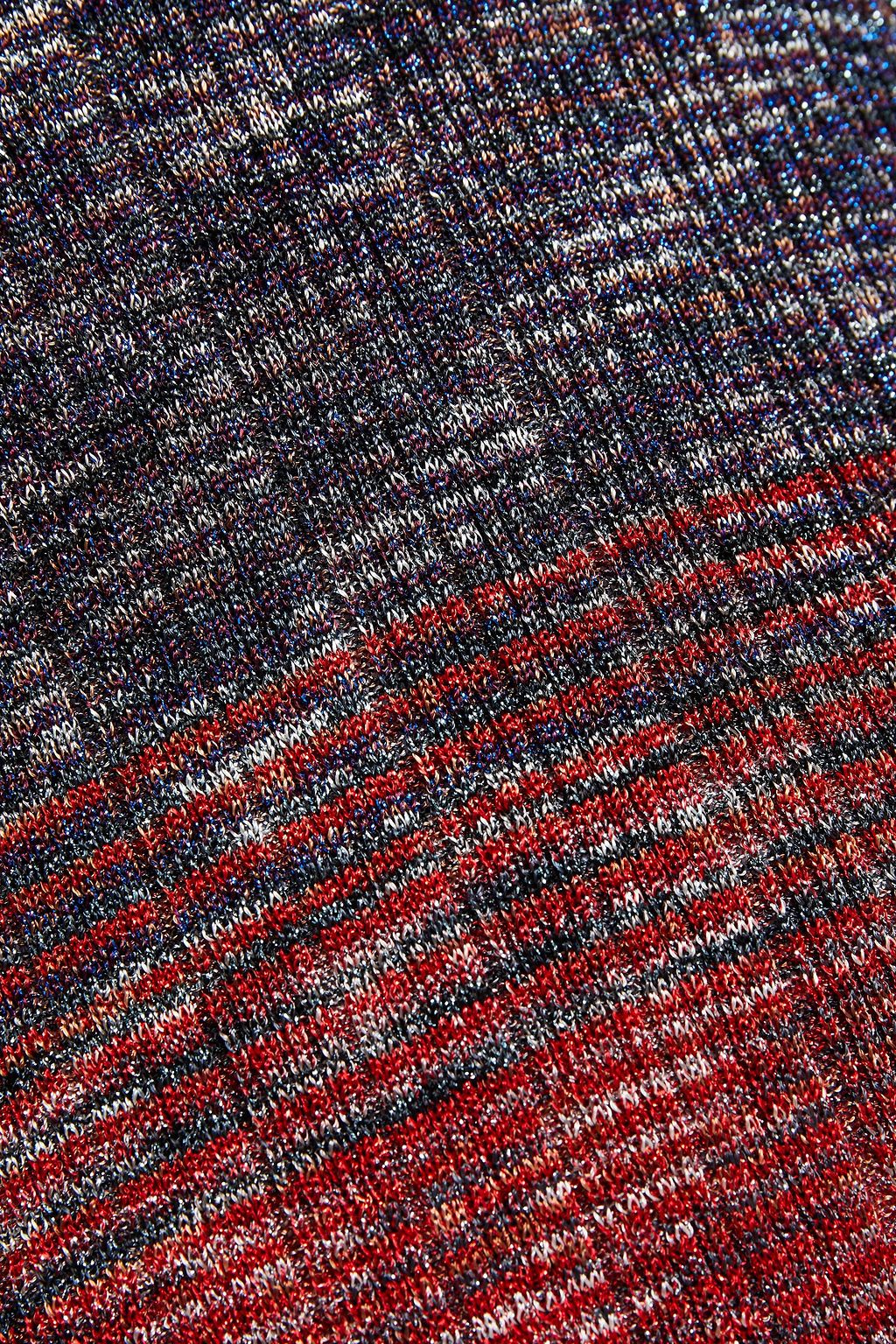 MISSONI Dégradé metallic crochet-knit top