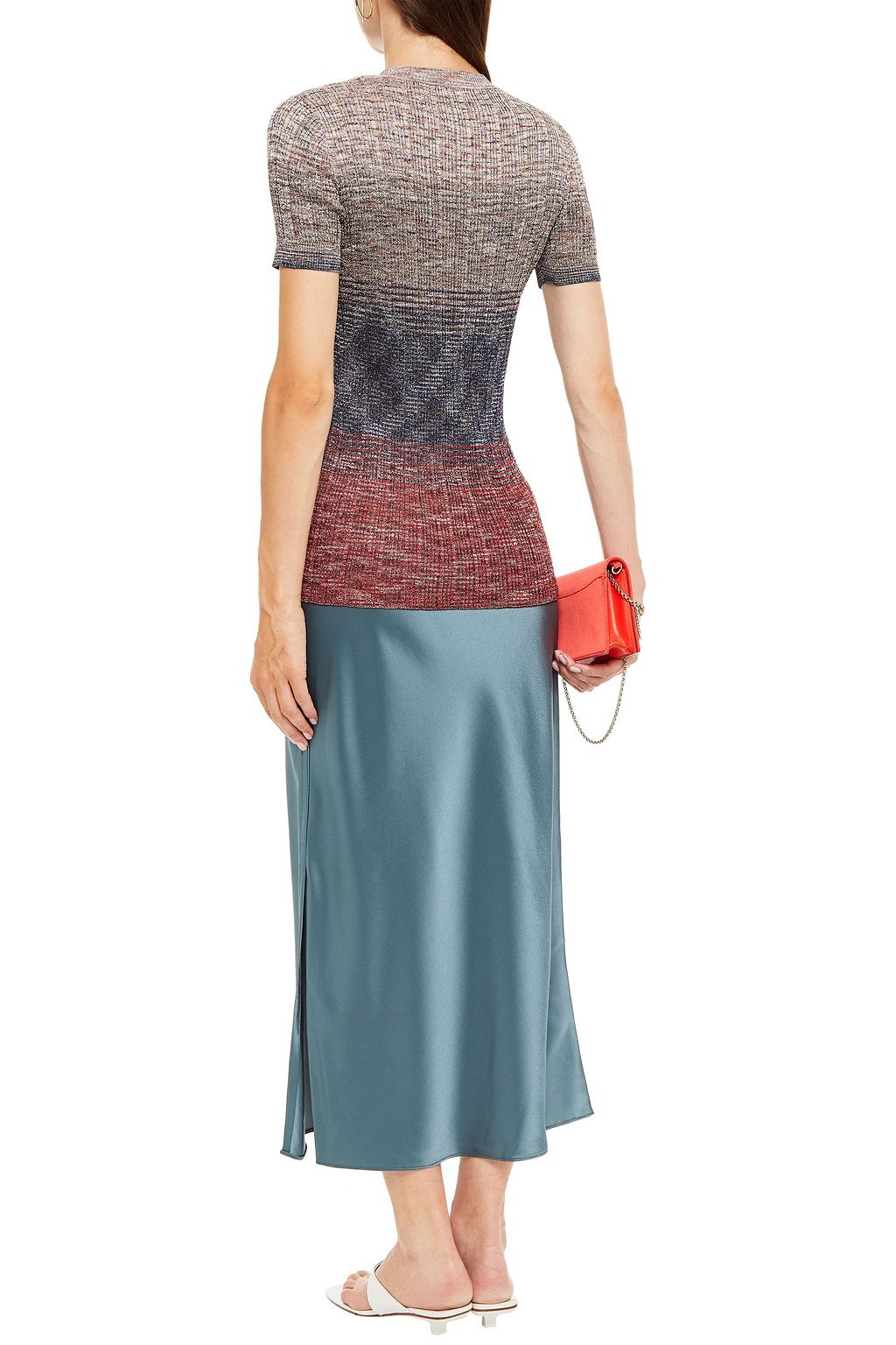 MISSONI Dégradé metallic crochet-knit top