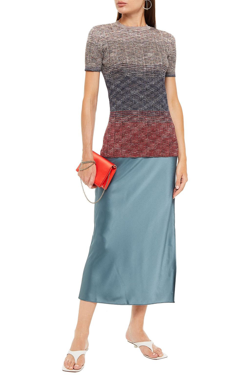MISSONI Dégradé metallic crochet-knit top