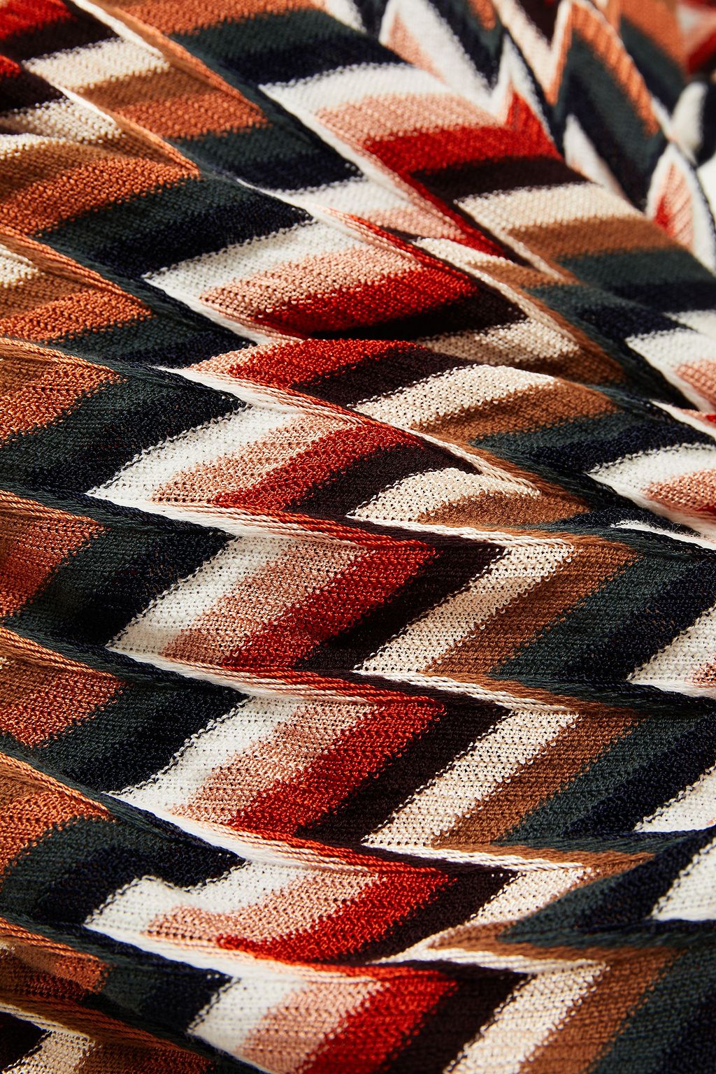 MISSONI Wrap-effect crochet-knit mini dress