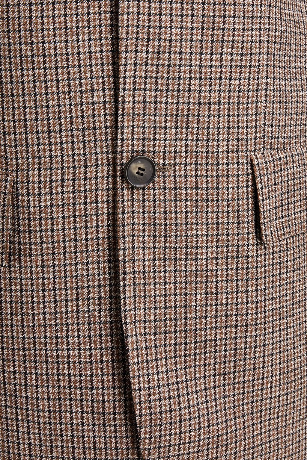 SANDRO Checked wool-jacquard suit jacket