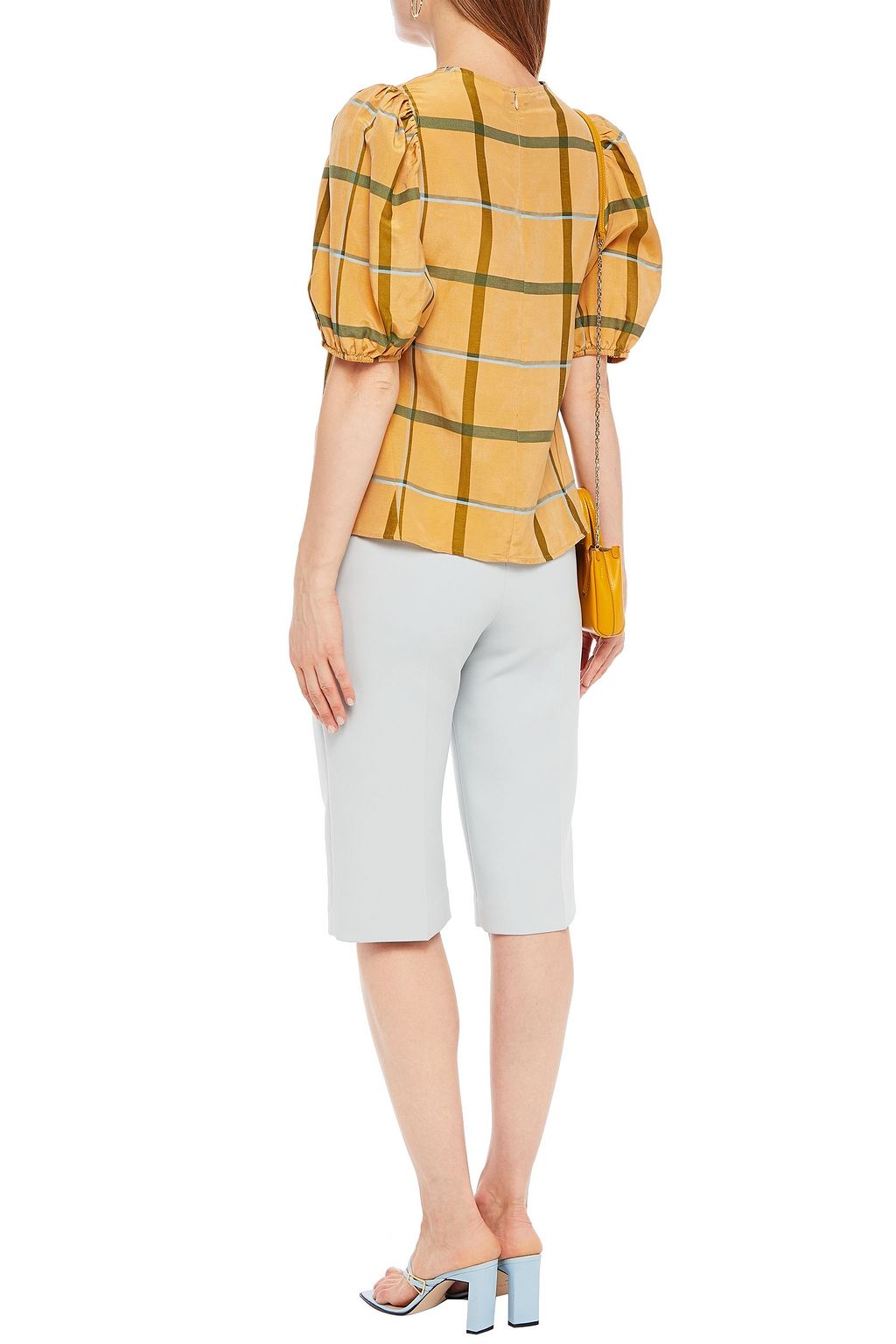 SAMSØE Φ SAMSØE Checked shantung blouse