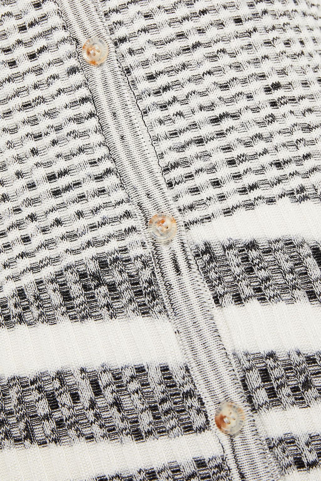 MISSONI Marled ribbed cotton-blend cardigan