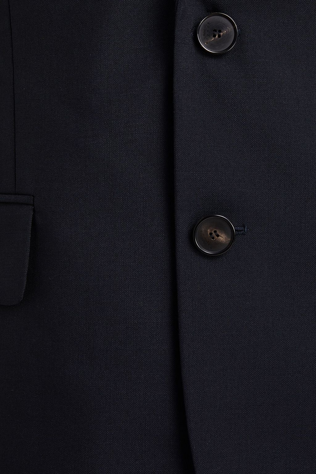 SANDRO Grain de poudre wool and mohair-blend suit jacket