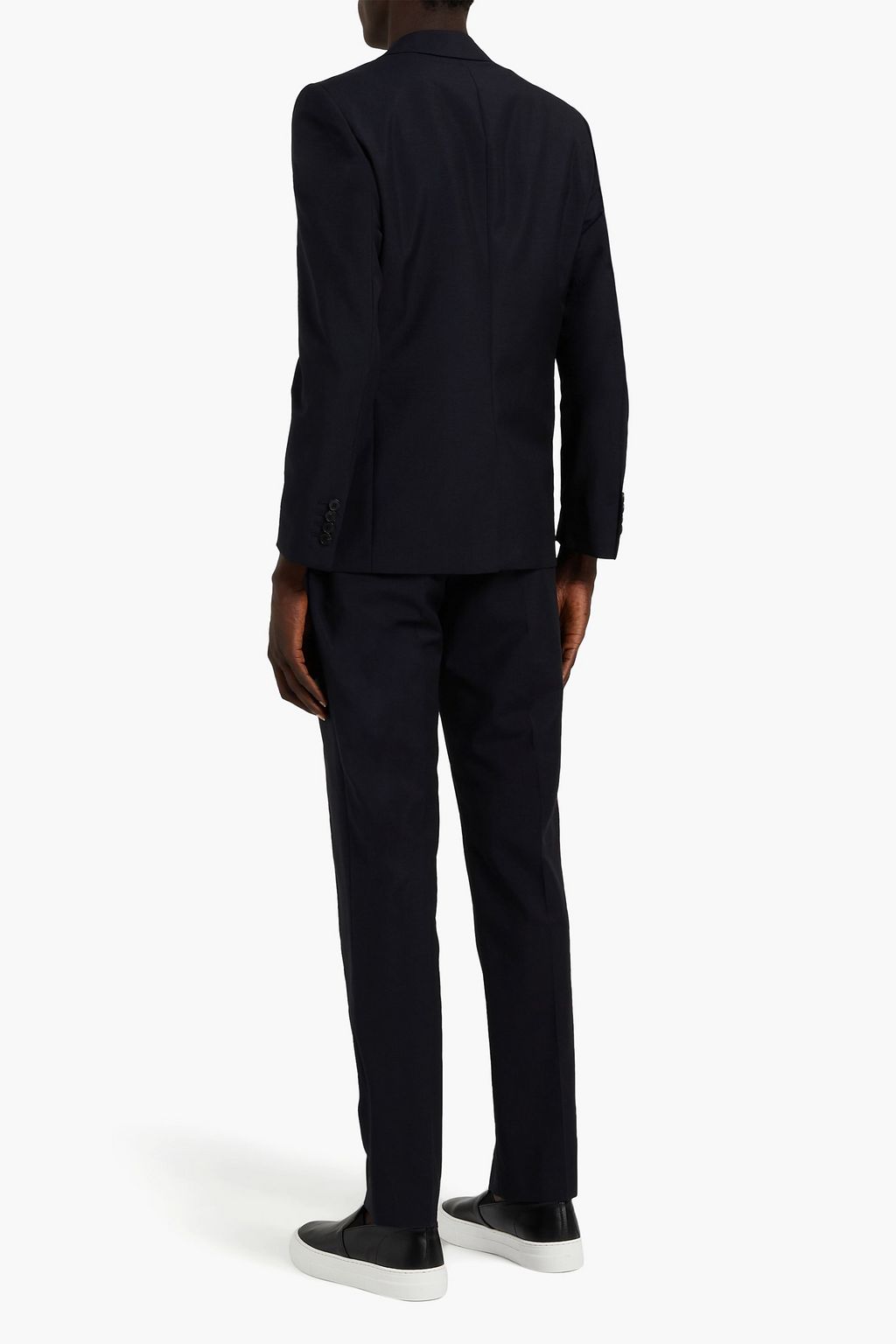 SANDRO Grain de poudre wool and mohair-blend suit jacket