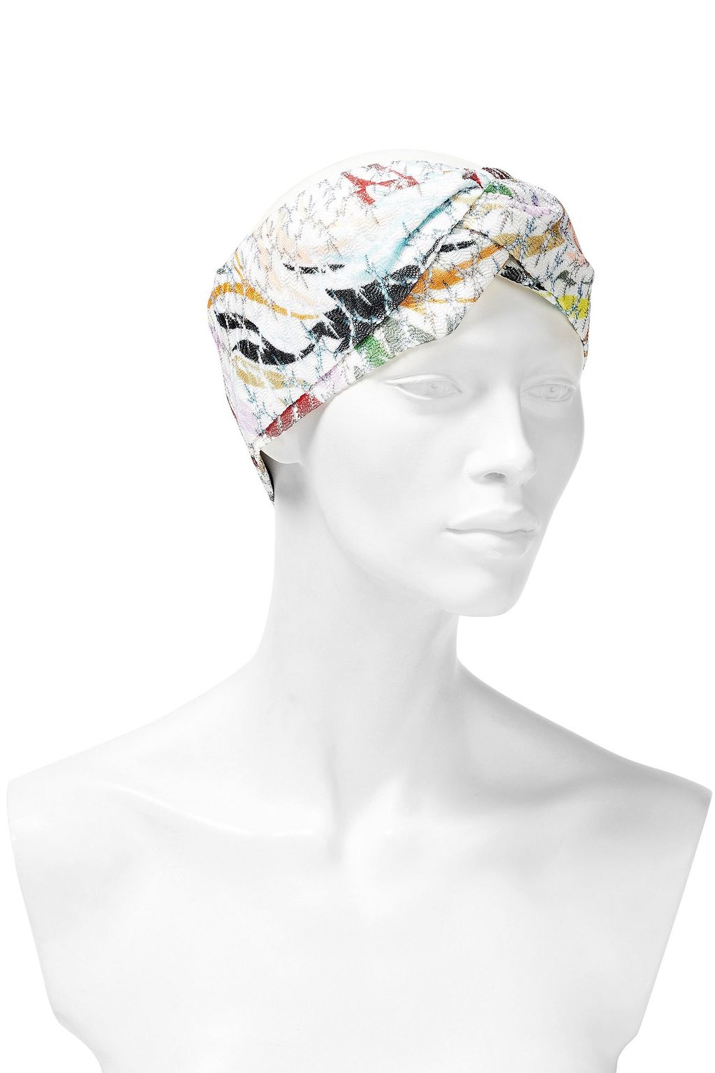 MISSONI Twisted crochet-knit headband