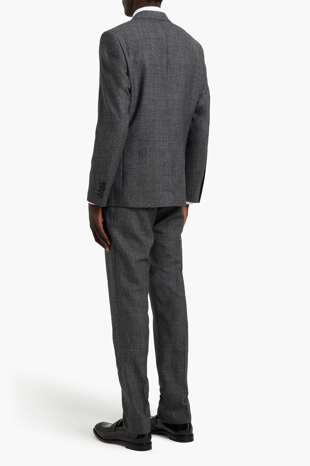 SANDRO Slim-fit mélange wool suit jacket