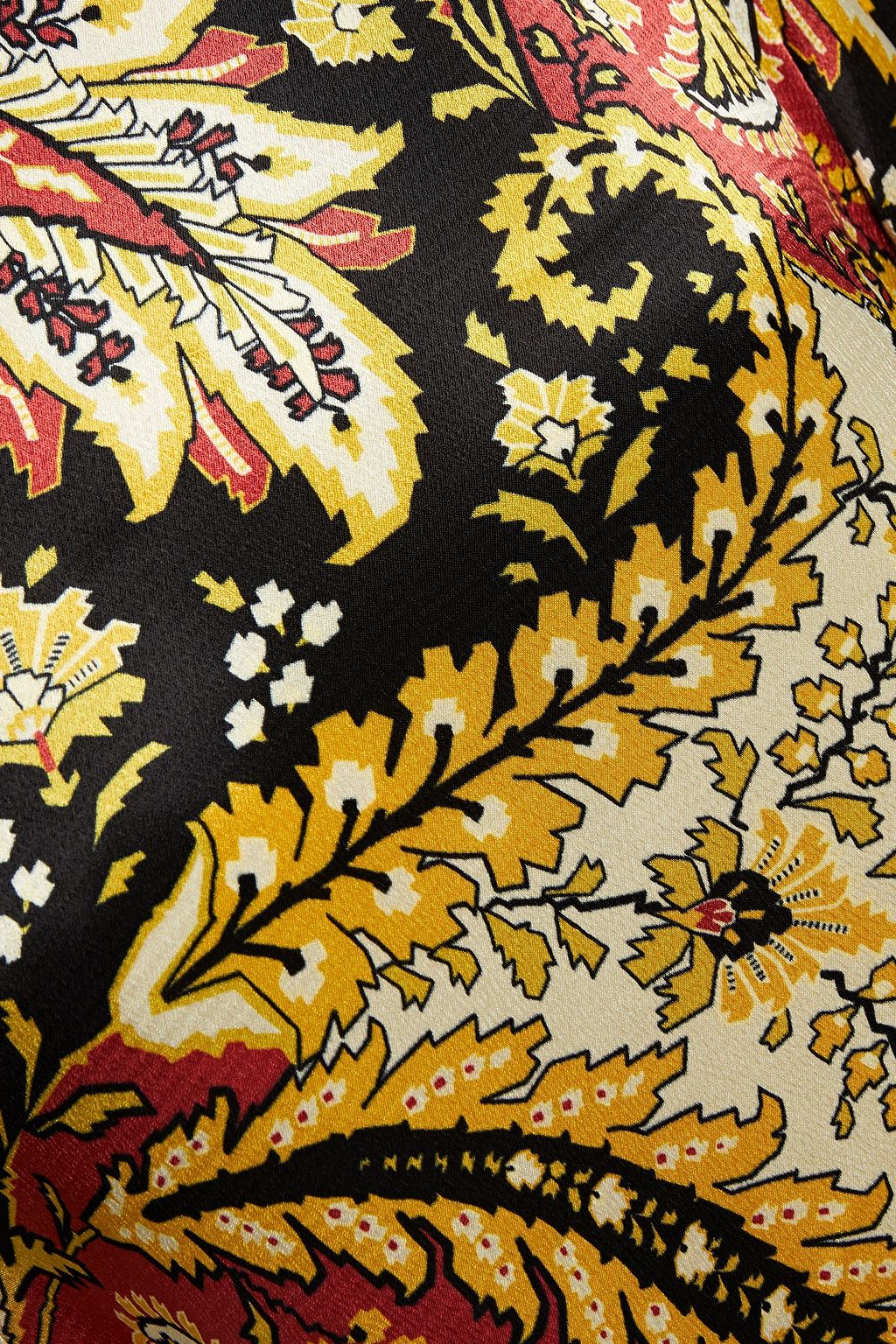 ETRO Printed satin-crepe top