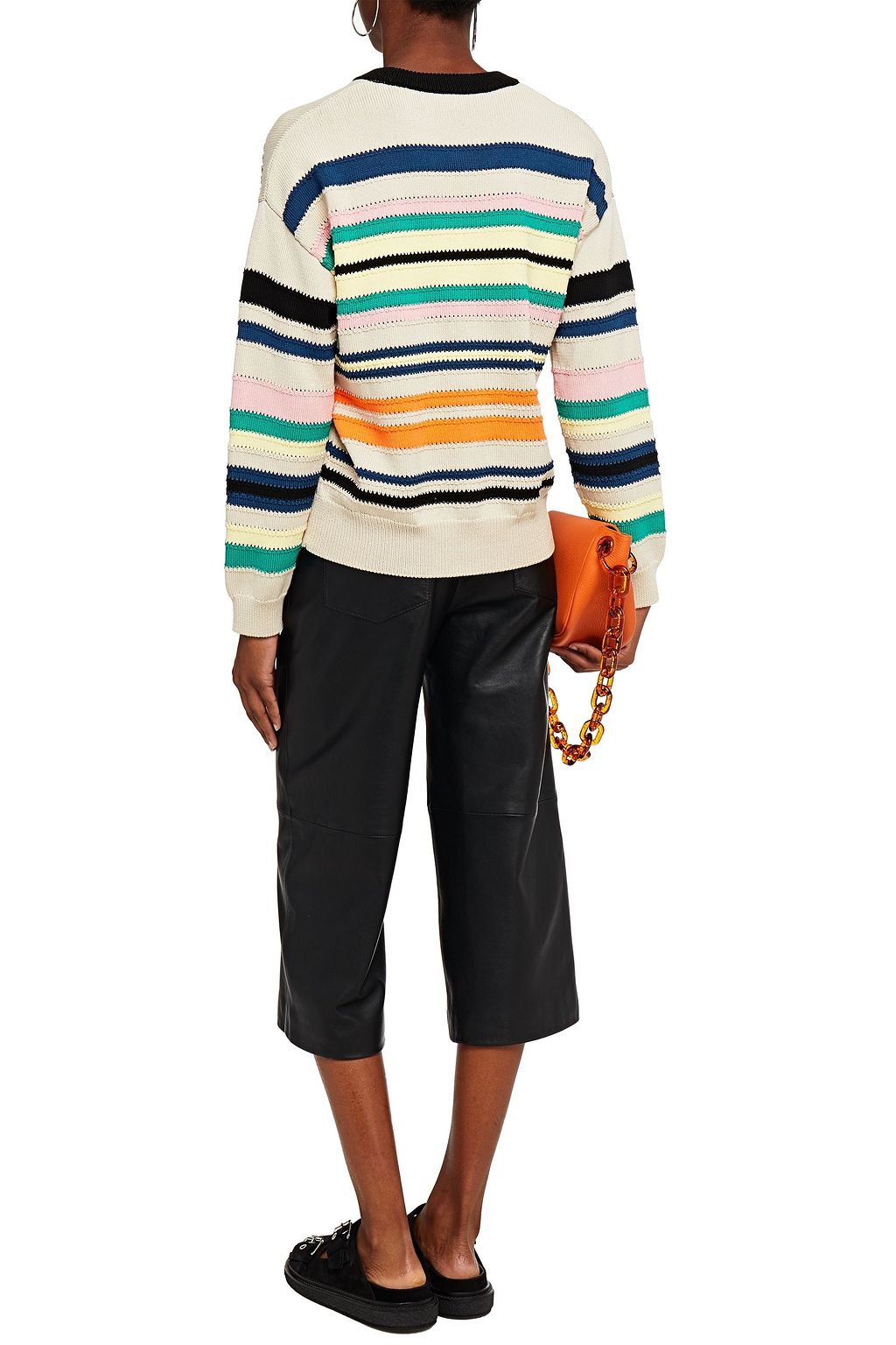 KENZO Striped cotton-blend sweater