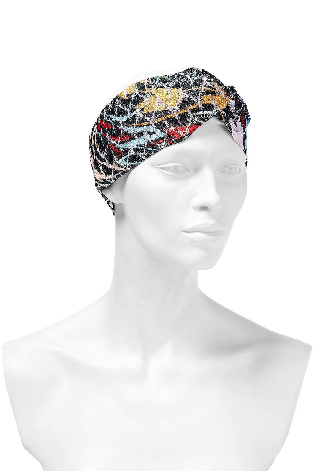 MISSONI Twisted crochet-knit headband