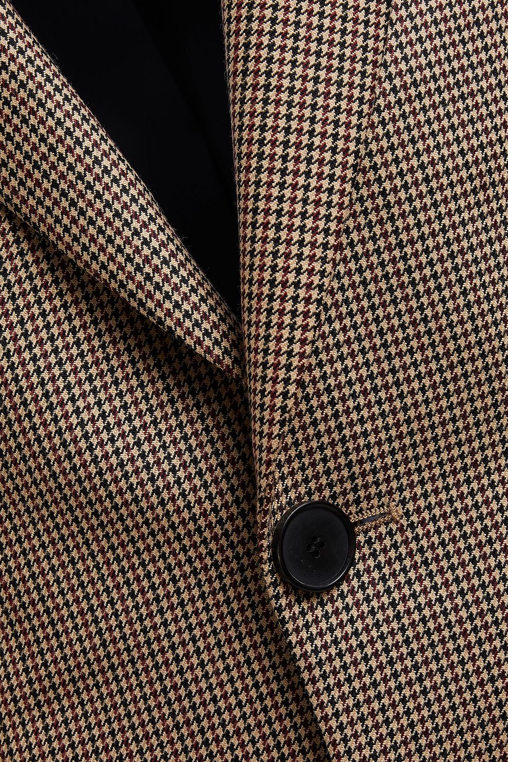 SANDRO Slim-fit houndstooth wool blazer